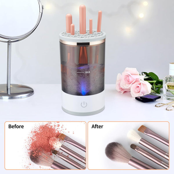 Makeup Brush Cleaner Machine, Electric Makeup Brush Cleaner, Automatic Makeup Brush Cleaner, Make up Cleaner Machine, Brashly Pro Cosmetic Brush Cleaner 2024 rinse lily Makeup Brush Cleaner Machine