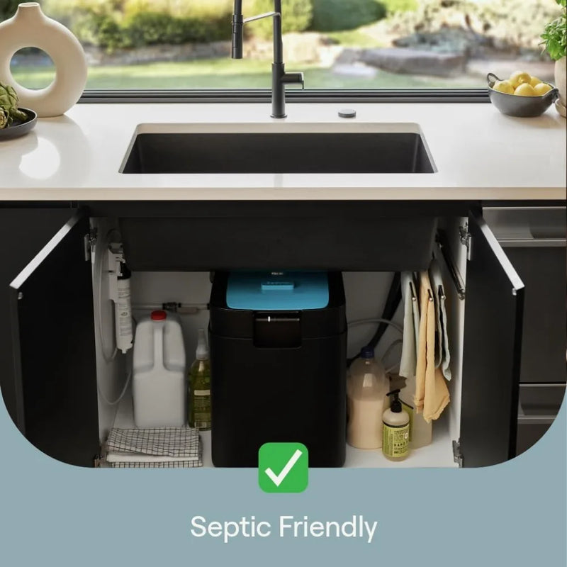 Sepura | World's First Septic-Safe Composting Garbage Disposal with Continuous Feed, Anti-Jam Disposal, and Carbon Filter Enabled Odorless Compost Bin (Sepura Unit)